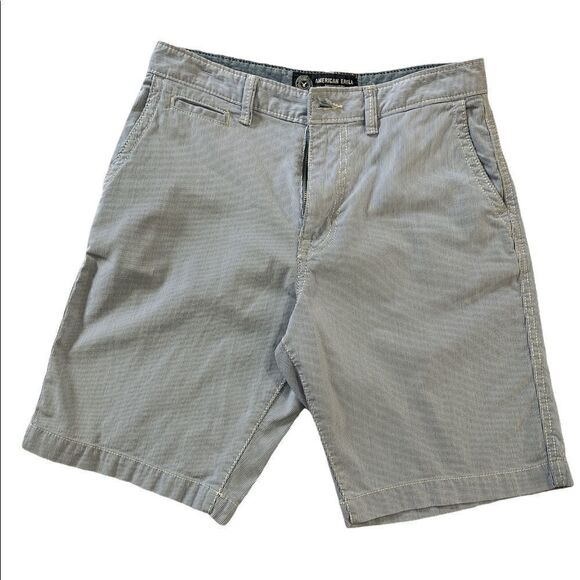 American Eagle blue pinstripe flat front shorts - Picture 1 of 6